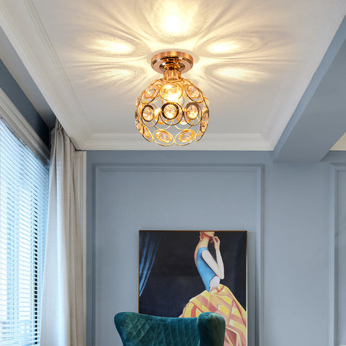 Skanto | Moderne Luksus Rund LED Taklampe laget av Krystallglass