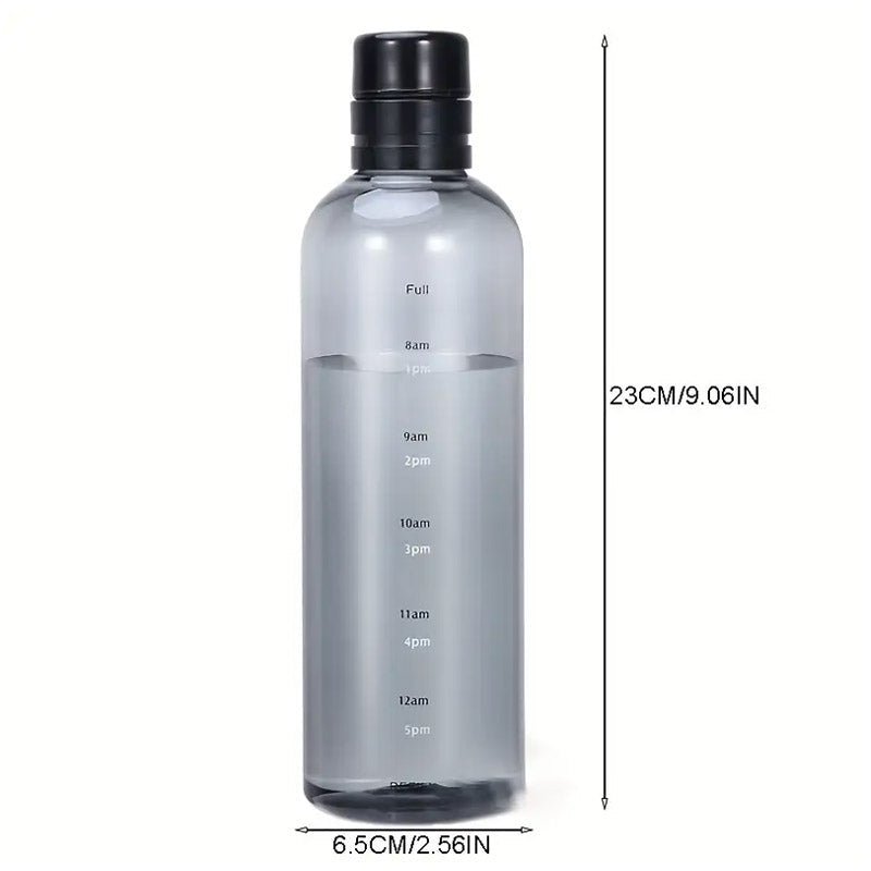 Plastiske Vannflasker Med Tidsmarkør 500 ML Skanto