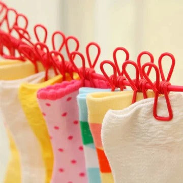 12 Klyper Elastisk Klesline Skanto