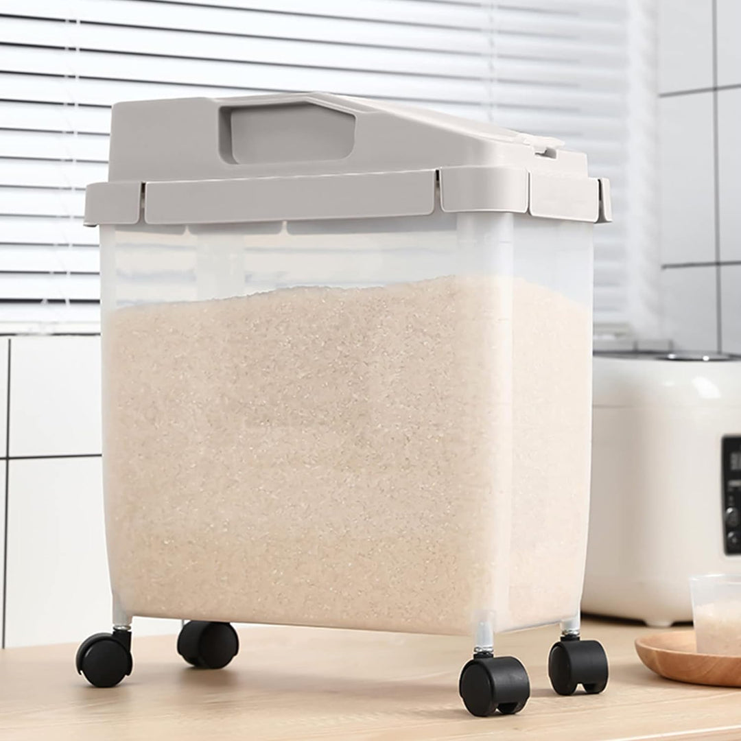 10Kg Rislagringsboks Med Hjul Skanto