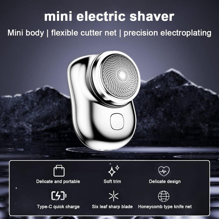 Mini elektrisk lomme smertefri barbermaskin (Vanntett) Skanto