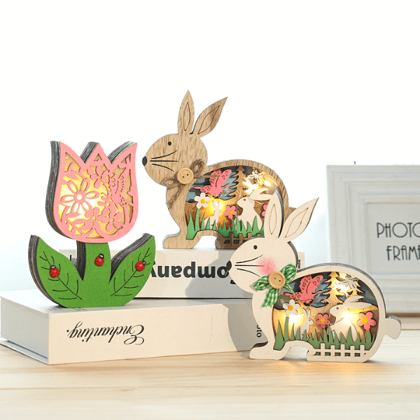 Treasure påske dekorasjon med LED lys | Skanto