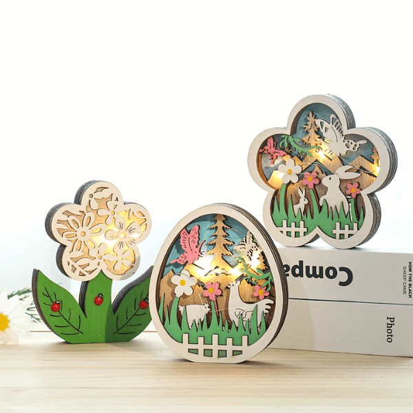 Treasure påske dekorasjon med LED lys | Skanto