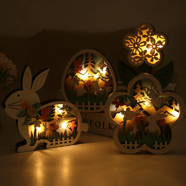 Treasure påske dekorasjon med LED lys | Skanto