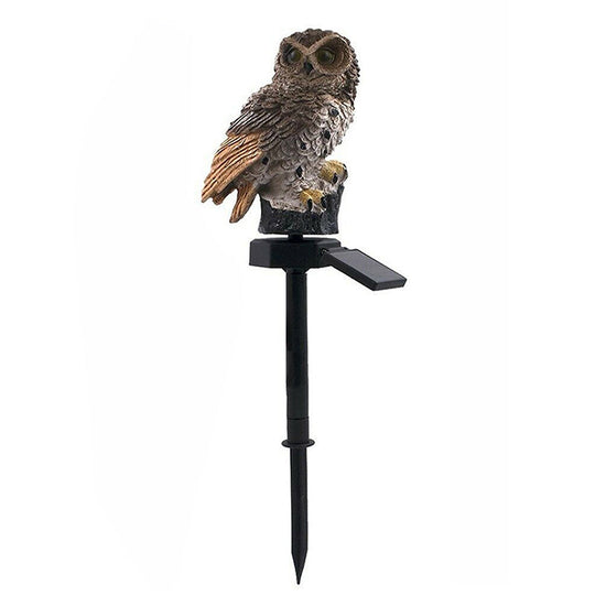 Hage Ørn Ugle Papegøye Statue LED Sollys Utendørs Vanntett Plenlampe | Skanto