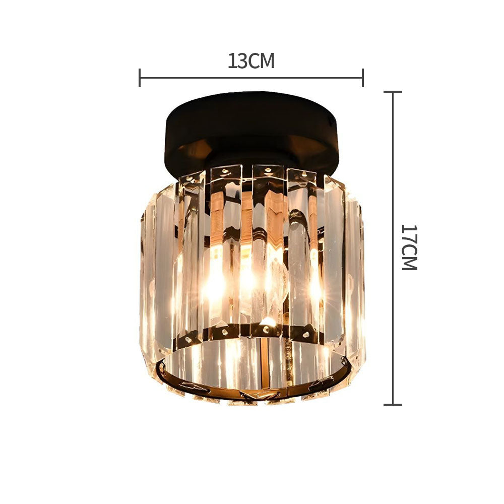Skanto | Kristallglass Taklampe – Messingfeste & Kompakt Design