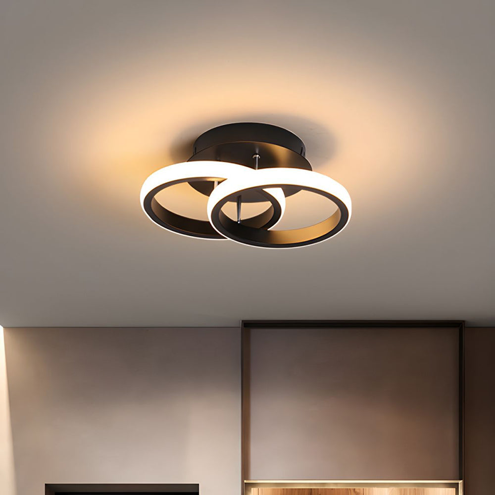 Skanto | Taklampe med LED svart metallramme