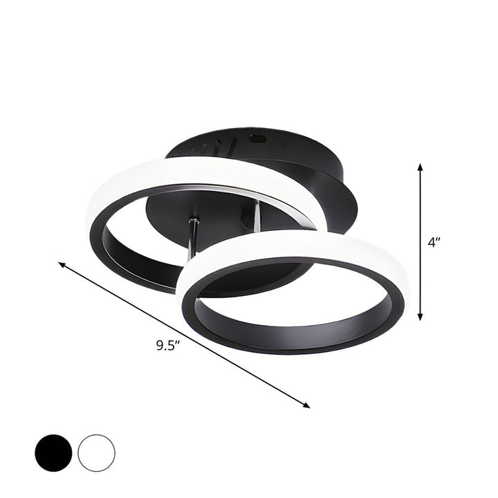 Skanto | Taklampe med LED svart metallramme