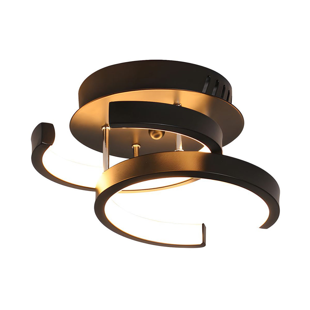 Skanto | Taklampe med LED svart metallramme