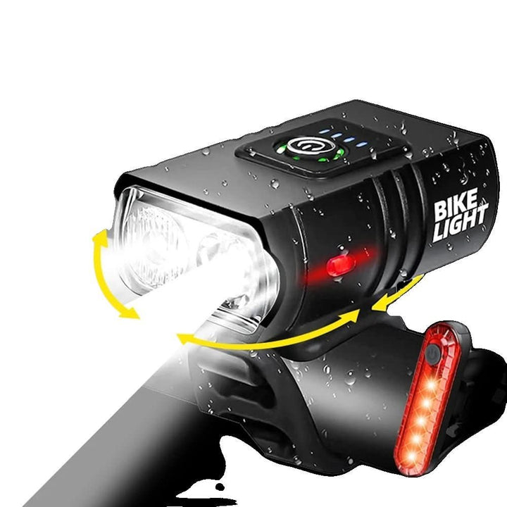 Skanto | NightRay – LED sykkellykt med USB-lading og 1500 lumen for trygge natturer