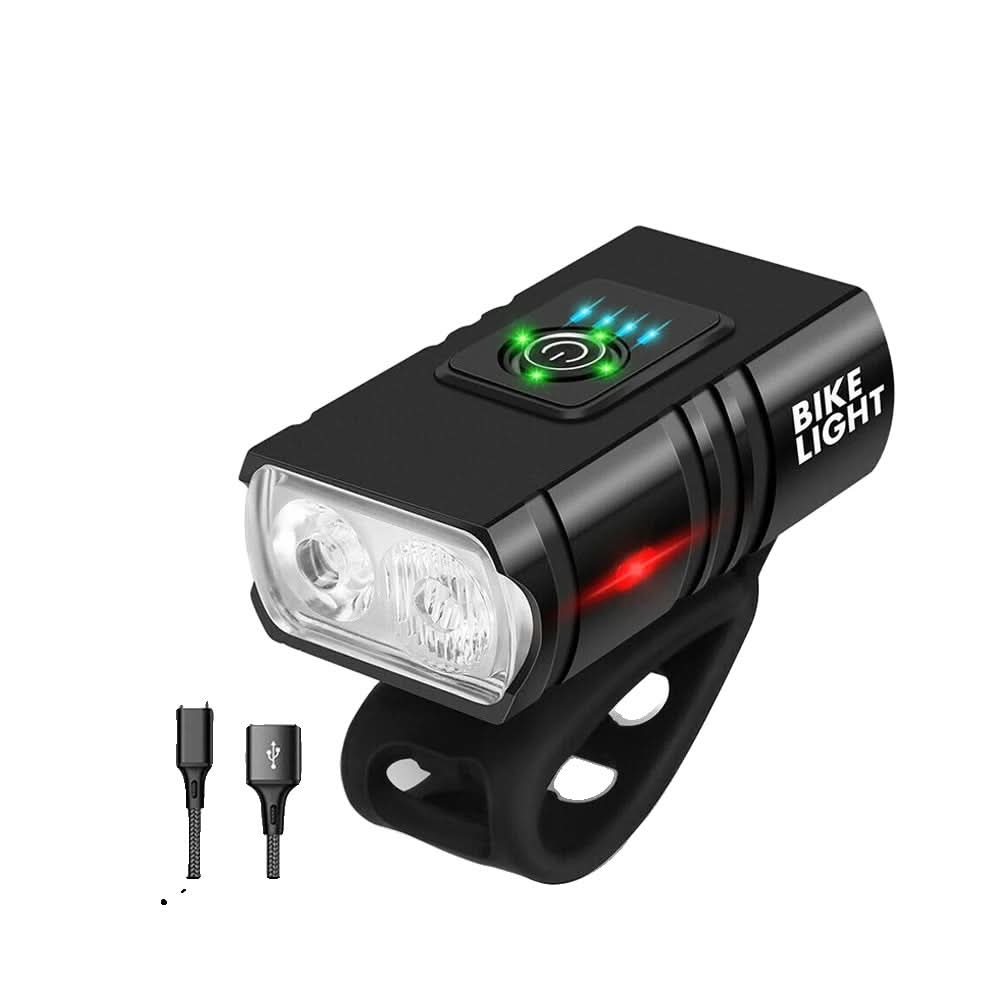 Skanto | NightRay – LED sykkellykt med USB-lading og 1500 lumen for trygge natturer