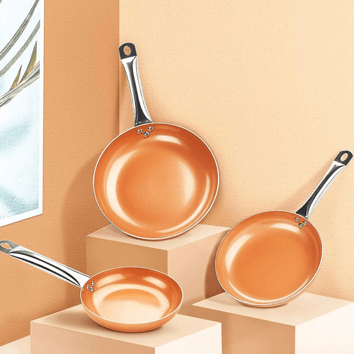 Skanto | Profesjonell kobberpanne med non-stick belegg og perfekt varmefordeling