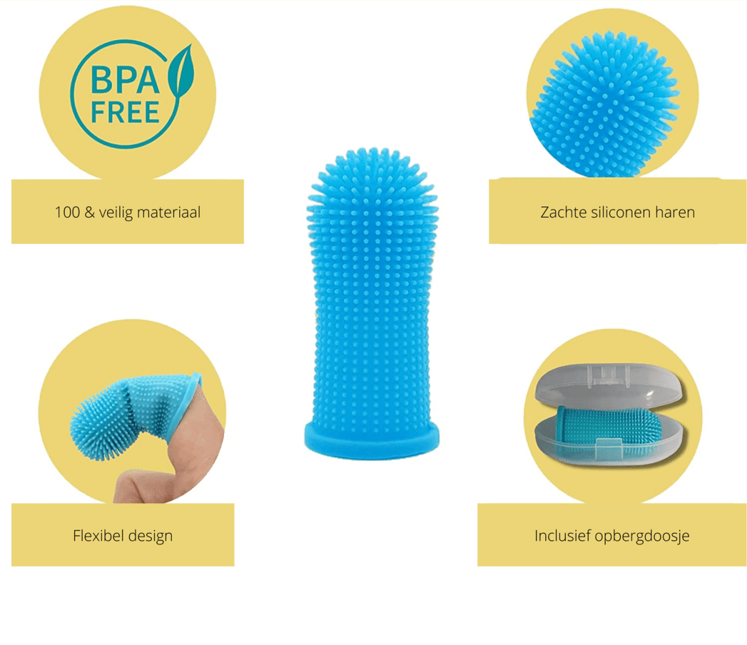 PAWCLEAN PRO – 360° Silikon-Fingerzahnbürste for stressfreie Zahnpflege bei Hunden