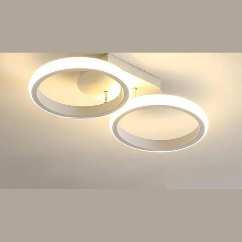 Moderne LED Ring Kroonlås – Minimalistisk Taklampe for Stue og Spiseområde | Skanto