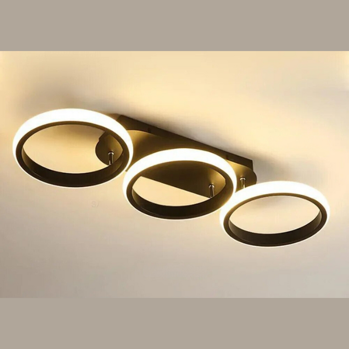 Moderne LED Ring Kroonlås – Minimalistisk Taklampe for Stue og Spiseområde | Skanto