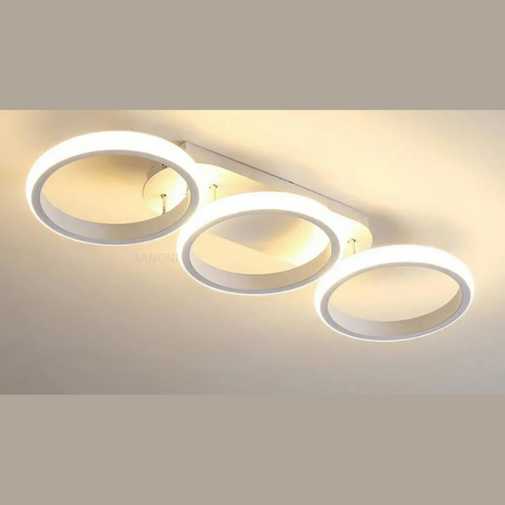Moderne LED Ring Kroonlås – Minimalistisk Taklampe for Stue og Spiseområde | Skanto