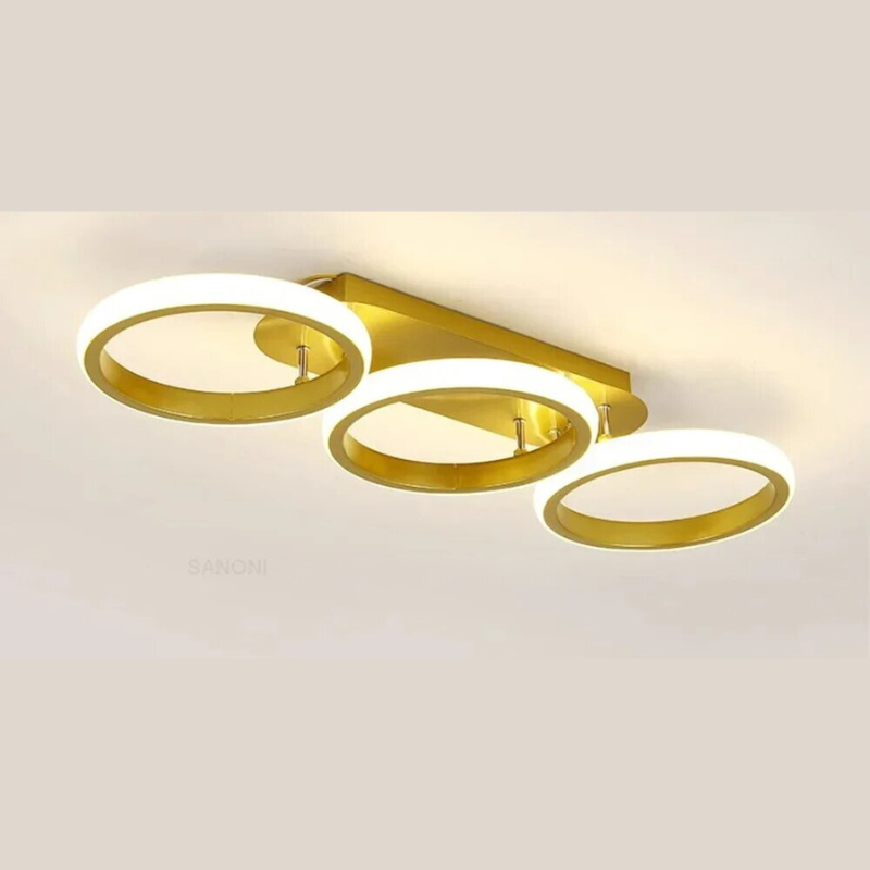 Moderne LED Ring Kroonlås – Minimalistisk Taklampe for Stue og Spiseområde | Skanto