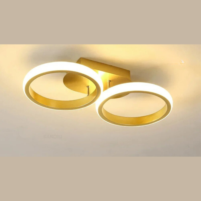Moderne LED Ring Kroonlås – Minimalistisk Taklampe for Stue og Spiseområde | Skanto