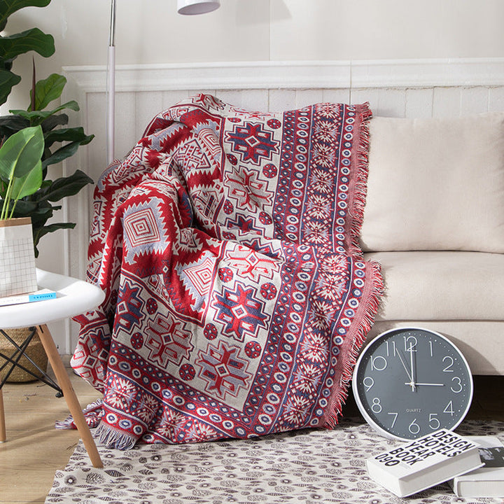 Bohemske strikkede kaster for sofasmykke | Skanto