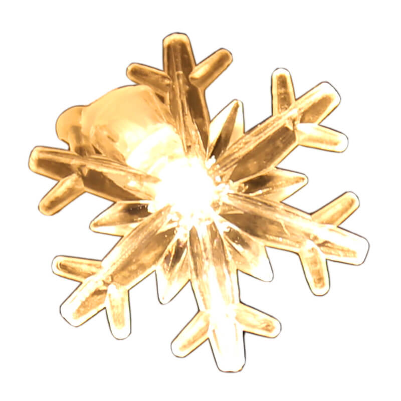 Norvo | LED Lyskjeder Jule Snøfnugg Fargerik 20 Lyskilde LED Vanntett Utendørs Lyskjeder