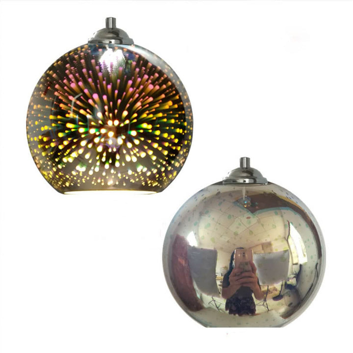 Skanto | Moderne 3D Fyrverkeri Glasskuppel Pendellampe