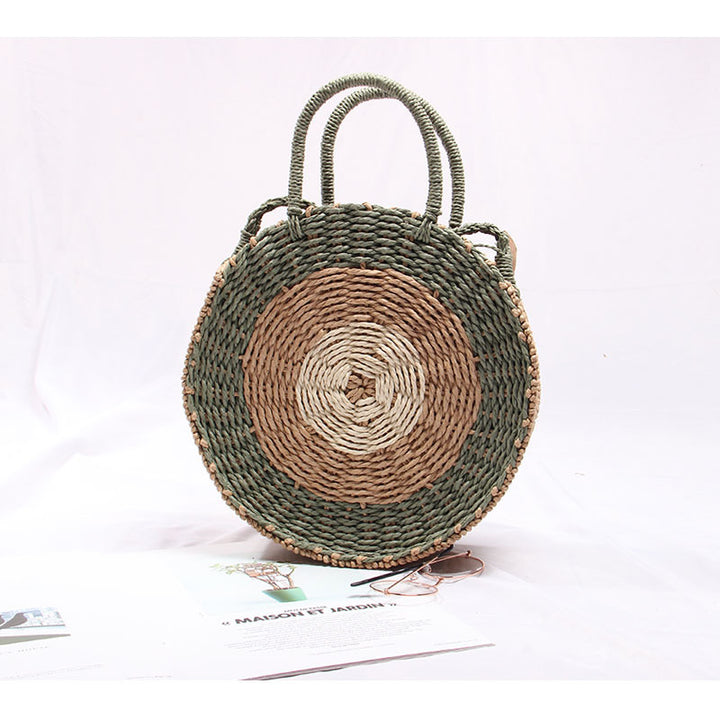 Handmade Round Raffia Basket Skanto