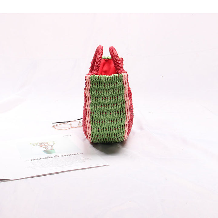 Handmade Basket Bag in Watermelon Design Skanto