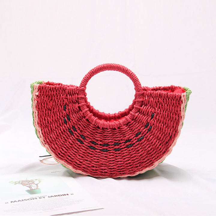 Handmade Basket Bag in Watermelon Design Skanto