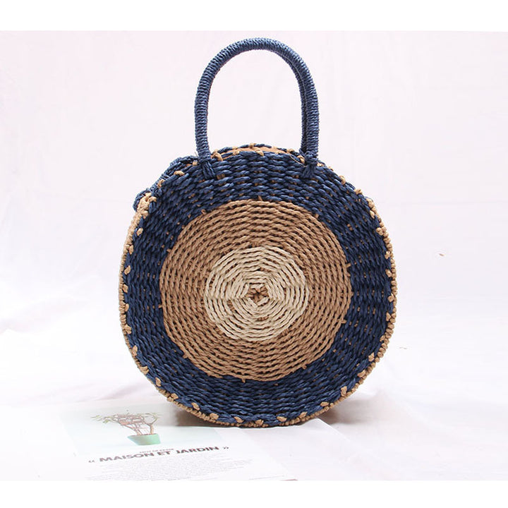Handmade Round Raffia Basket Skanto