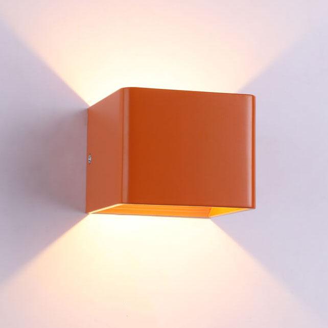 Moderne LED Mini Firkantet Vegglampe | Aluminium | Multifunksjonell Belysning for Stue & Soverom | Skanto