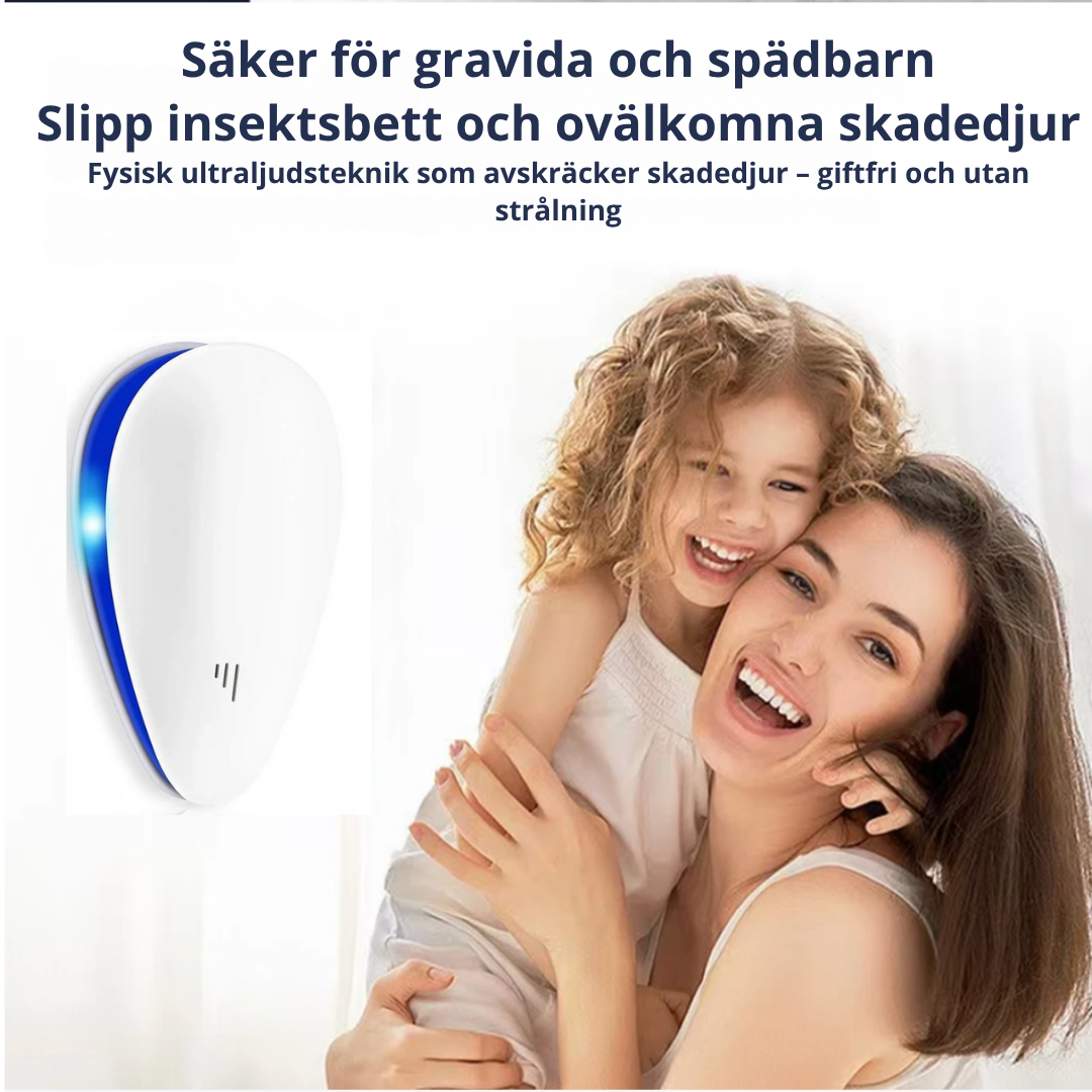 Skanto | PestGuard Pro - Ultrasonisk skadedyrkontroll uten kjemikalier for et trygt hjem