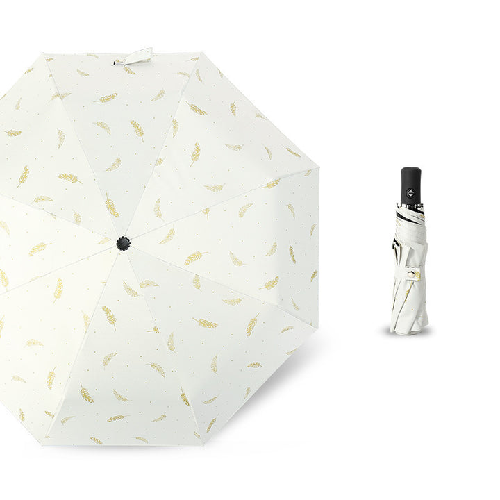 Damen Automatischer Regenschirm mit eleganter Feder-Design Skanto