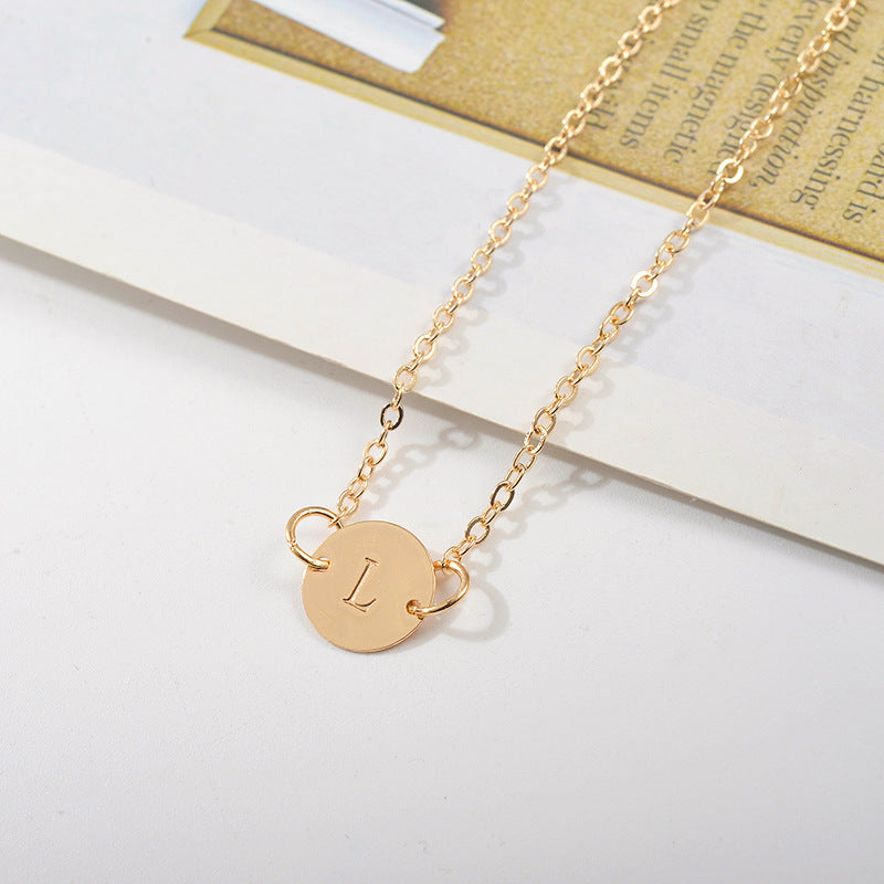 Skanto | Delikat Kjede Bokstav Initial Charm Armbånd