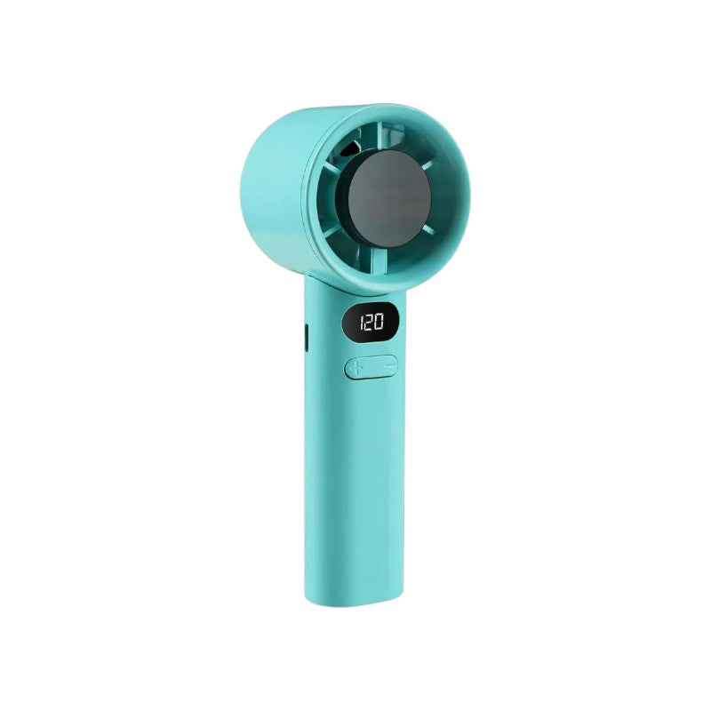MTech Håndholdt Høyhastighetsvifte – Oppladbar USB Mini Vifte med 120 Hastigheter & Skjerm | Skanto