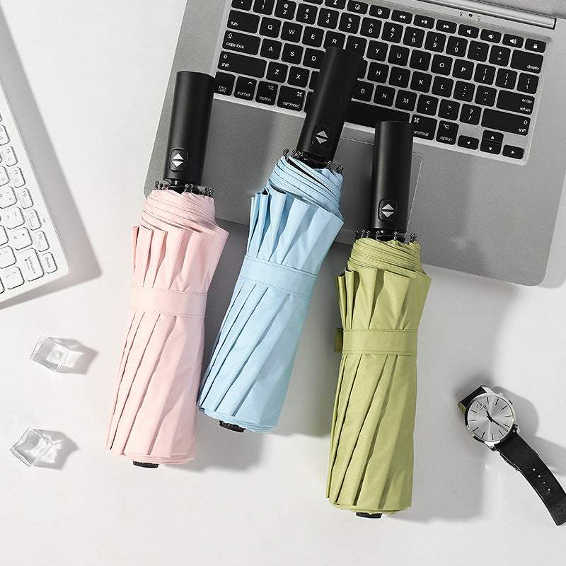 Dame Automatisk Mini-Paraply med UV-beskyttelse Skanto