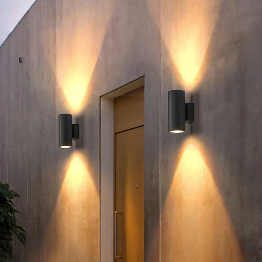 Aluminiums utendørs vegglampe med LED - Moderne belysning for hage og terrasse | Skanto