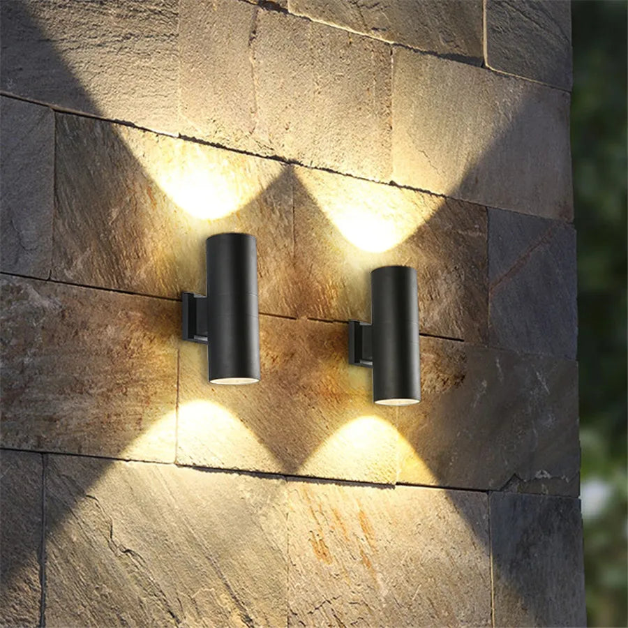 Aluminiums utendørs vegglampe med LED - Moderne belysning for hage og terrasse | Skanto