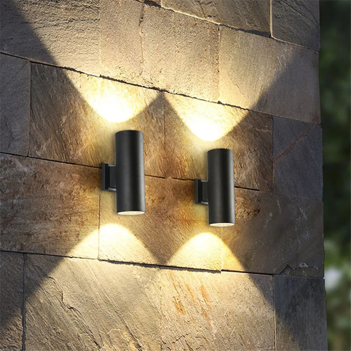 Aluminiums utendørs vegglampe med LED - Moderne belysning for hage og terrasse | Skanto