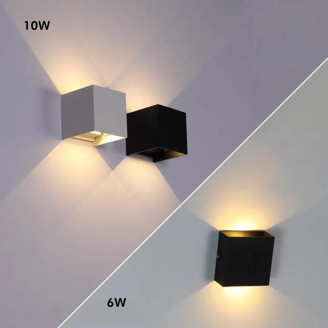 Skanto | Vegglampe Moderne Svart Aluminium LED Lysarmatur
