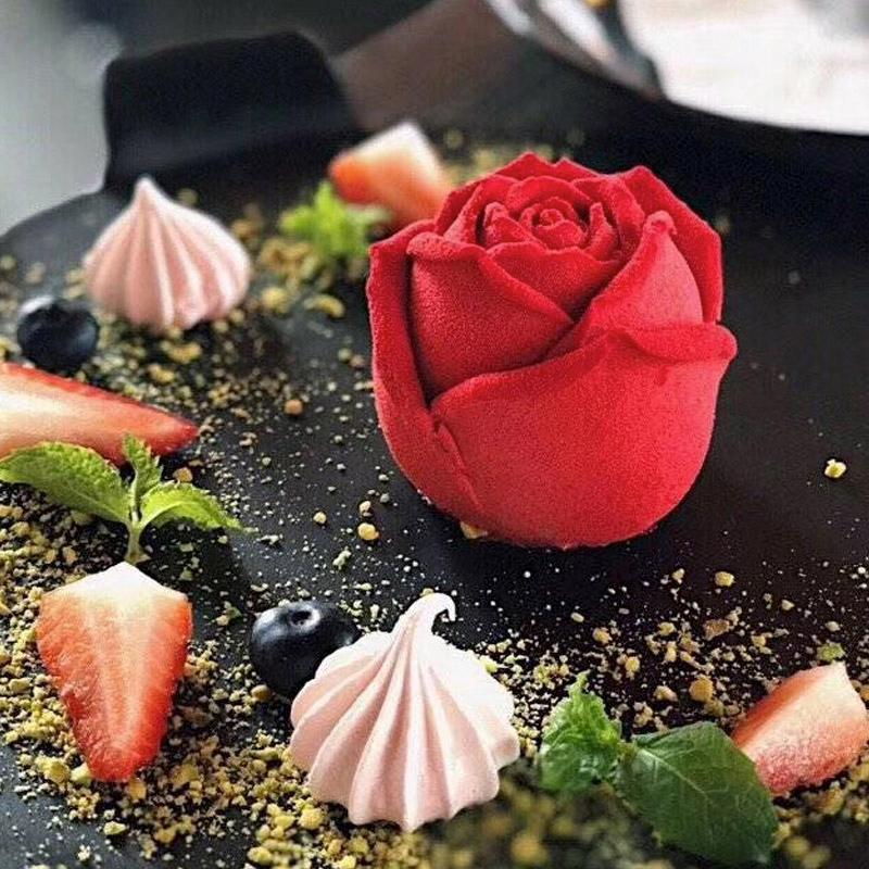 Skanto | 3D Silikon Rose Form Isbit Mold