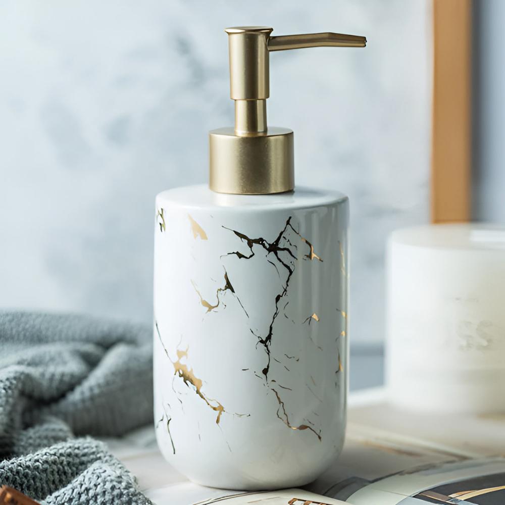 Skanto | Golden Marble Luxe Dispenser