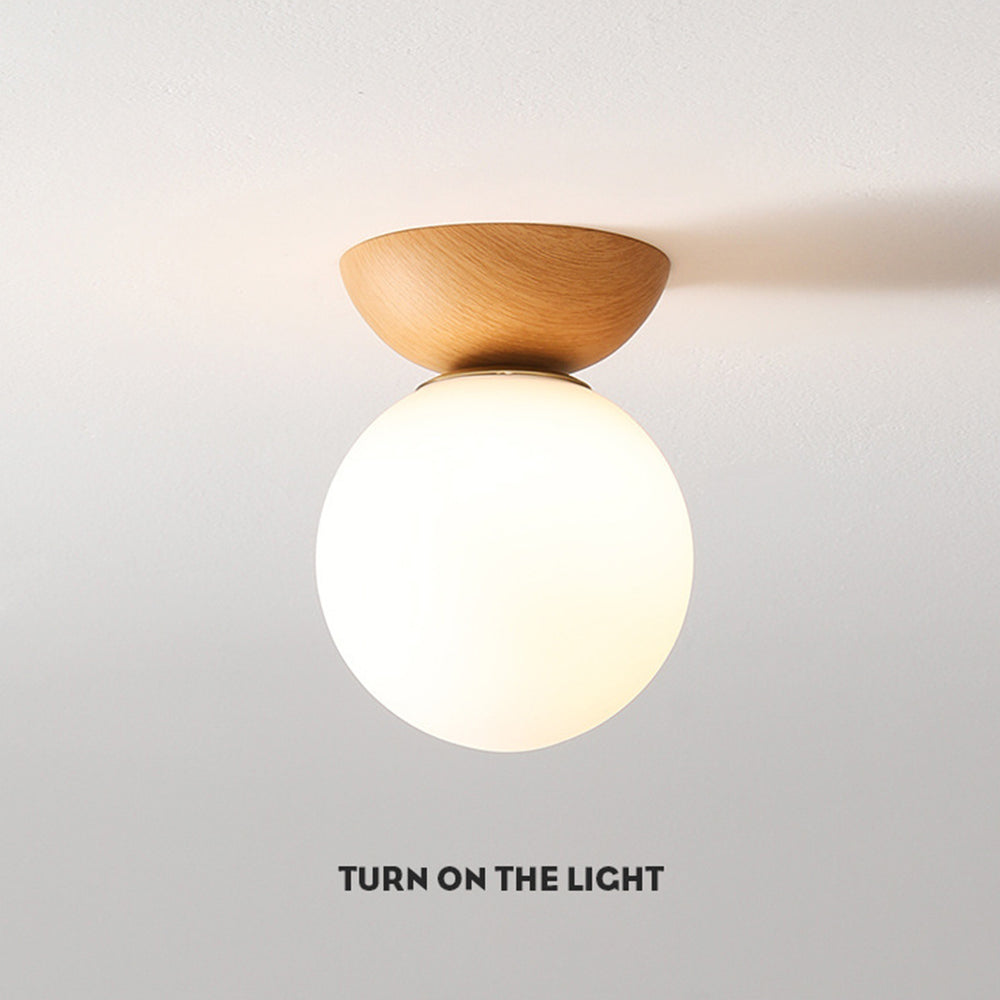 Skanto | Taklampe med glasskjerm for gang