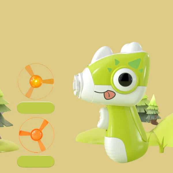 Interaktiv kat frisbee launcher med gyroskop og lysSkanto