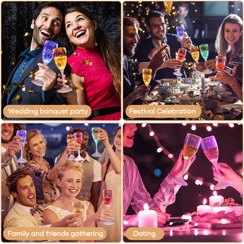 Skanto | LED belyst champagneglass