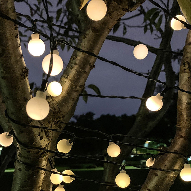 Skanto | Moderne Art Deco vanntett Solar-PVC-Gummi-akryl-snor-bees-ball-kristall-ball-fall-LED lys utendørs for hagen