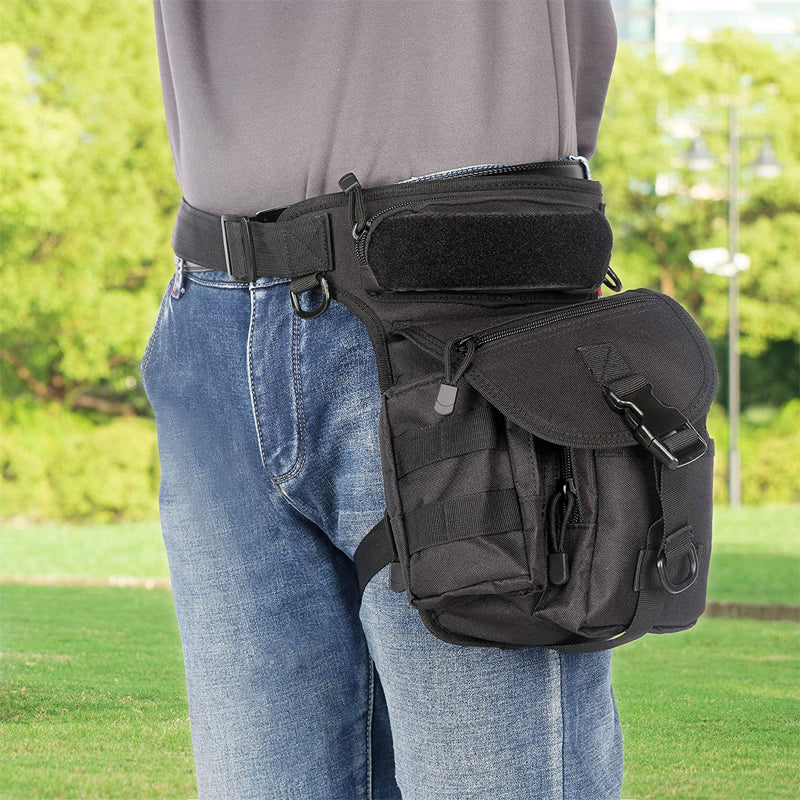 Skanto | Nylon Vanntett Menn Taktisk Livbånd Leg Travel Belt Bag