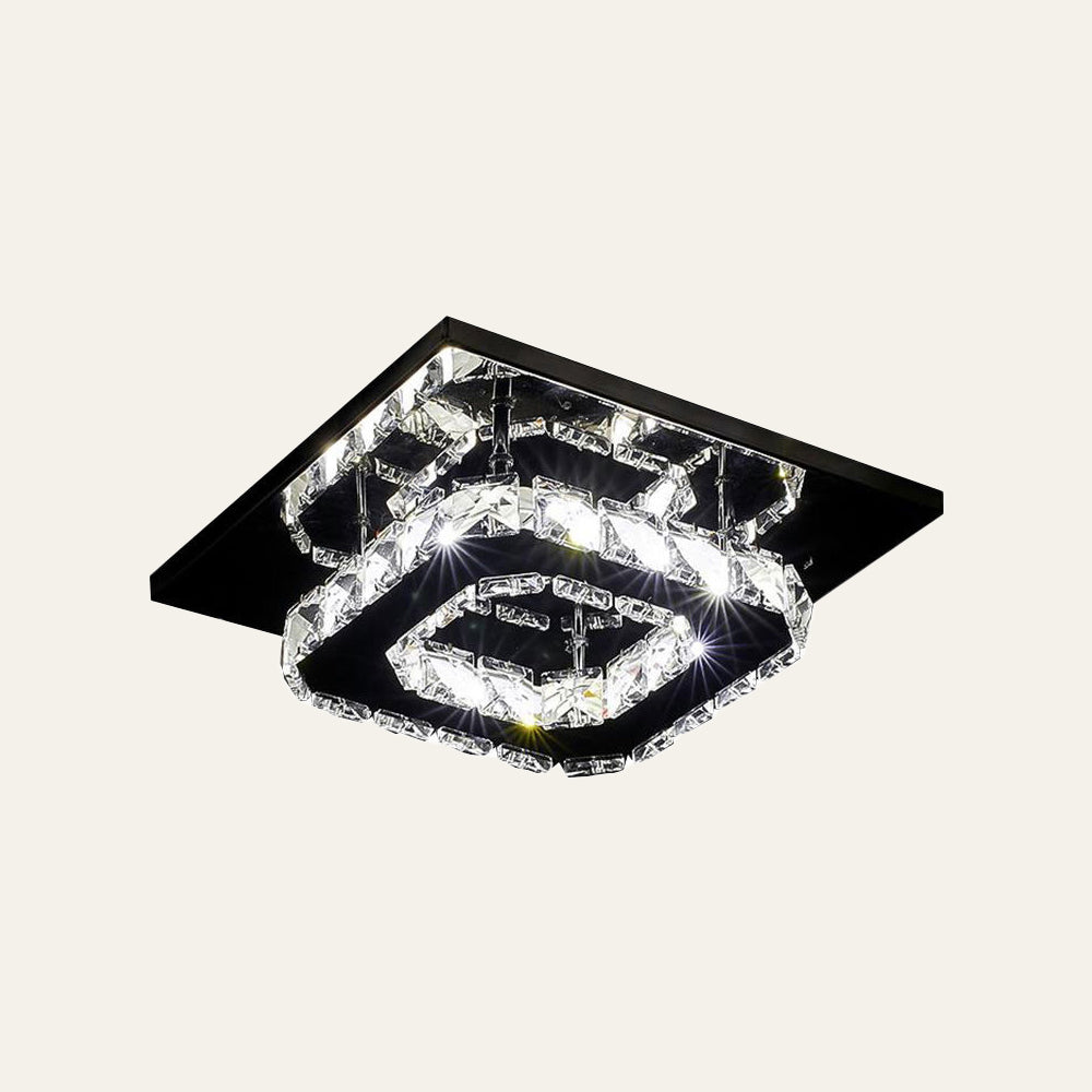 Skanto | Taklampe Krystall LED Moderne Innfelt Armatur