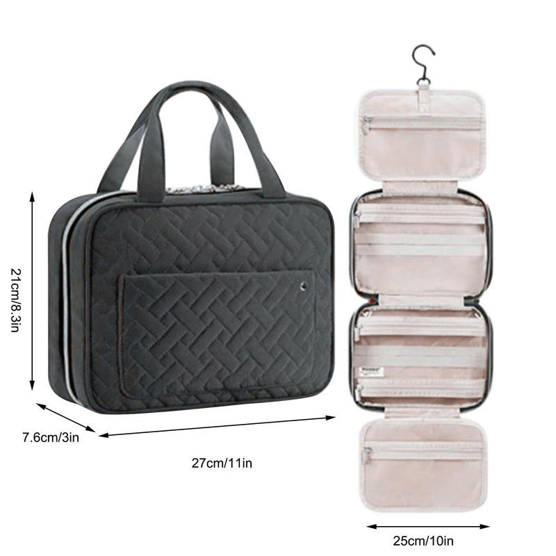 Skanto | Travelique Reiset kosmetikkorganisator | Kompakt & Vannavvisende | Med 4 Rom & 360° Hake | For Kvinner & Menn
