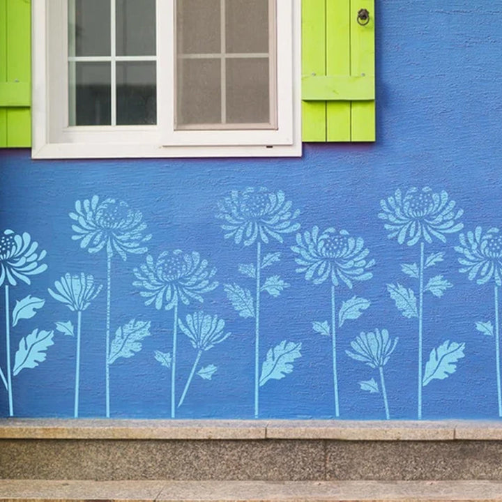 Skanto | 🔥DIY Dekorasjon🌻 - Hagegjerde Stort Blomster Tegning Maler