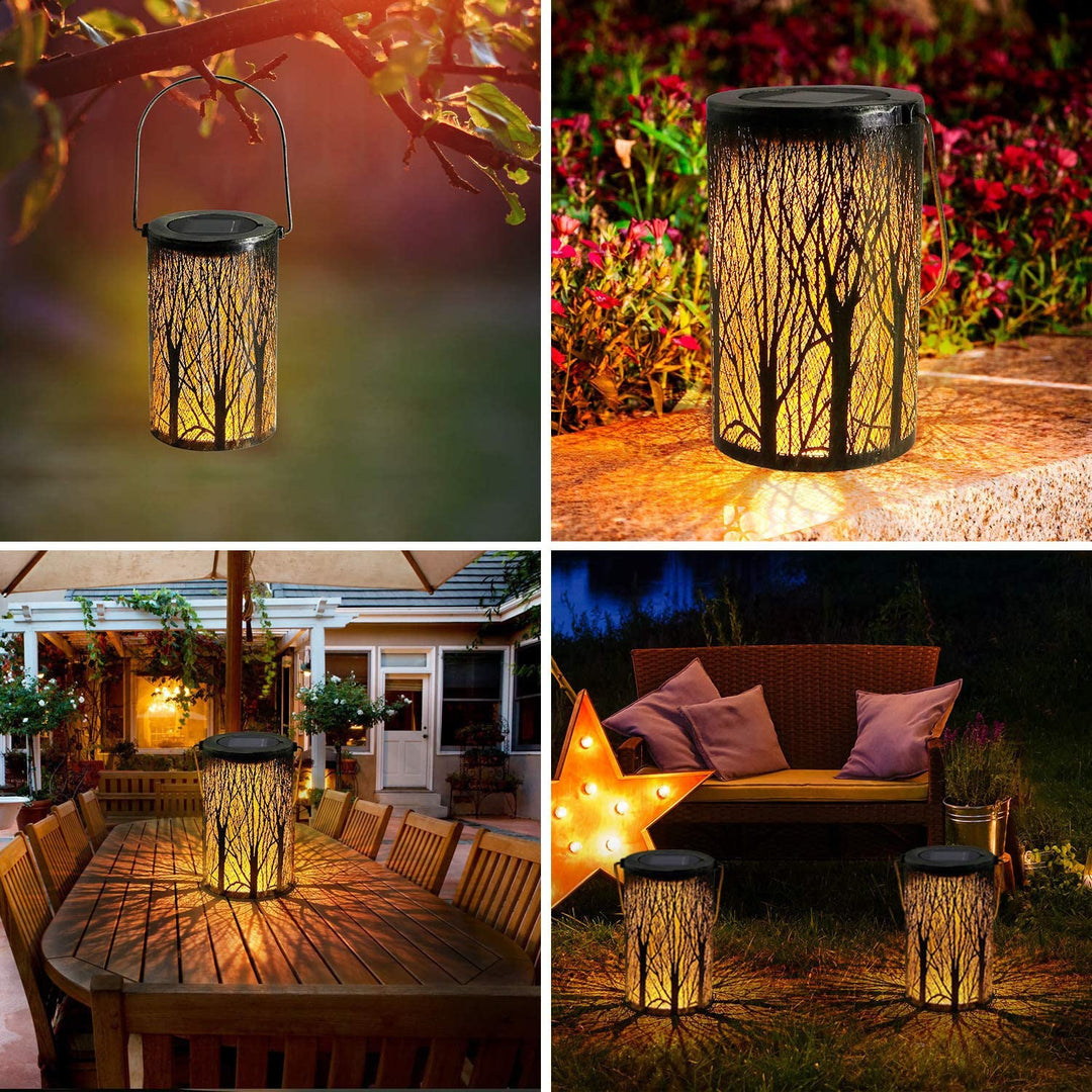 Moderne Art Deco Sol Sylinder Skjelett Lantern Jern LED Utendørs Landskapslys For Hage | Skanto